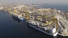 Vue aérienne du Port de Dakar