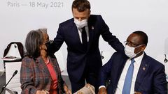 Macky Sall, Macron