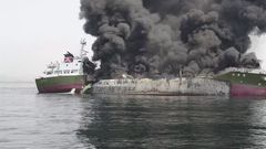 Explosion d'un bateau (Illustration)