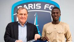 Lamine Gueye qui signe au Paris FC