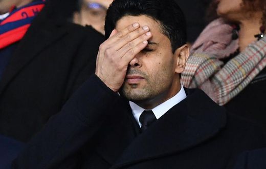 Nasser Al-Khelaïfi en colère après la défaite du PSG hier soir