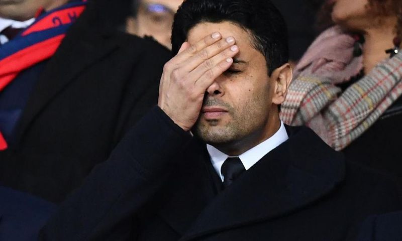 Nasser Al-Khelaïfi en colère après la défaite du PSG hier soir