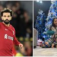Mohamed Salah a été critiqué pour avoir fêté Noël. Crédit : @LFC @MoSalah Source : Twitter.