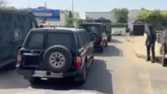 Cortège en direction du tribunal