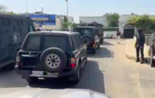 Cortège en direction du tribunal