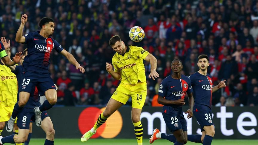 But de Dormund face aux PSG