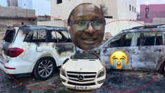 Voiture de Bara Ndiaye calcinée