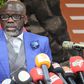 Cheikh Yérim Seck en conférence de presse le 18 février 2023