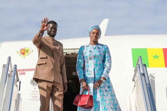 Président  Diomaye et sa femme