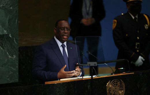 Macly Sall, lors de l'AG de l'ONU le 20 septembre 2022, à New York PHto AMR ALFIKY Reuters