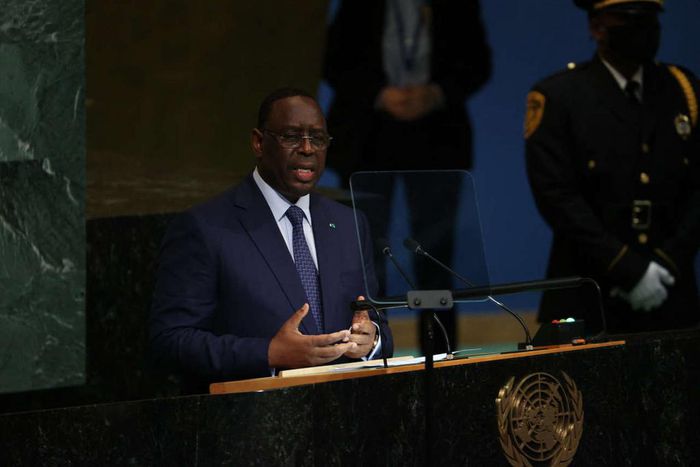Macly Sall, lors de l'AG de l'ONU le 20 septembre 2022, à New York PHto AMR ALFIKY Reuters