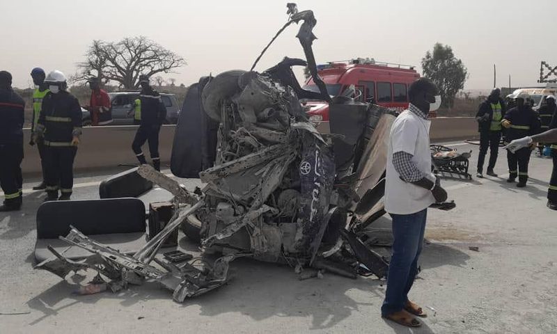 Accident sur l'autoroute à péage, jeudi 9 février 2022.