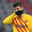 Gerard Pique reacts during Barcelona's 3-0 loss away at Bayern Munich in the Champions League on Wednesday.