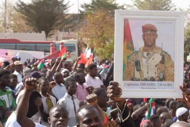 Rassemblement de soutien au capitaine Ibrahim Traoré