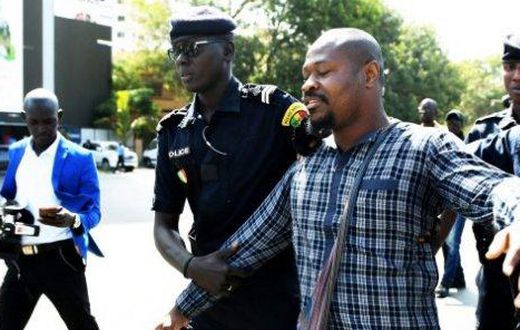 Guy Marius Sagna, lors de son arrestation le 29 novembre 2019