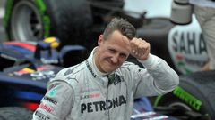 Former Formula One world champion Michael Schumacher is said to be recovering at his Swiss home, but his condition remains a mystery
