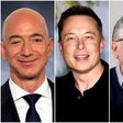 De droite à gauche : Jeff Bezos, Elon Musk, Bill Gates et Mark Zuckerberg /Business AM