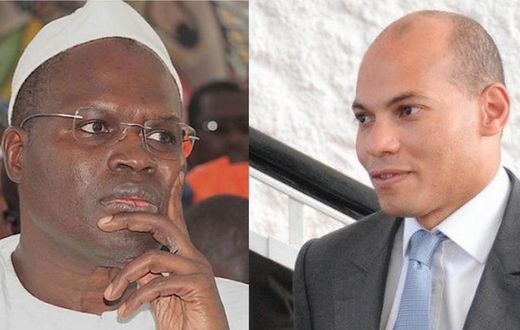Khalifa Ababacar Sall et Karim Meïssa Wade