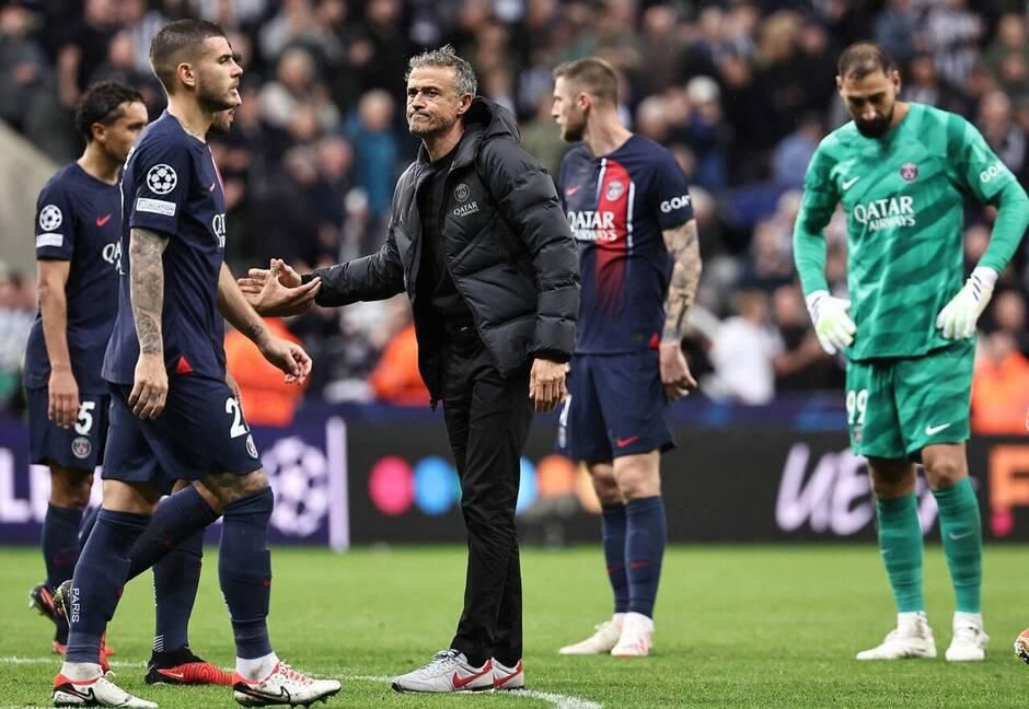 Le Paris Saint-Germain s’est fait corriger à Newcastle PHOTO FRANCK FIFE AFP