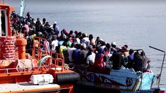 Plus de 160 migrants secourus au large de Grande Canarie, le 4 septembre 2023. Crédit : Reuters