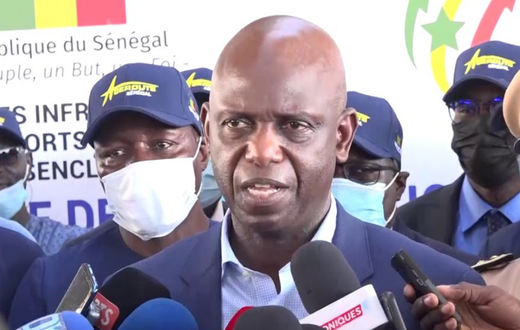 Mansour Faye, ministre sénégalais des Infrastructures, des Transports terrestres et du Désenclavement.