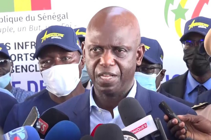 Mansour Faye, ministre sénégalais des Infrastructures, des Transports terrestres et du Désenclavement.