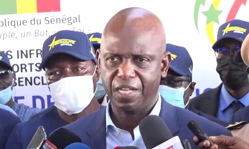 Mansour Faye, ministre sénégalais des Infrastructures, des Transports terrestres et du Désenclavement.