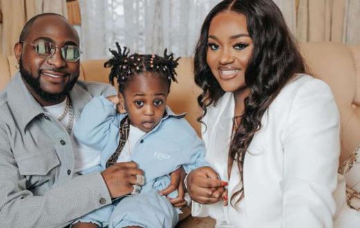 Davido, Chioma et leur fils Ifeanyi