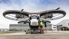 Le CityAirbus, engin sans pilote à décollage vertical doté de 4 places, semble le prototype du groupe aéronautique le plus adapté à une logique de transport urbain (Airbus)