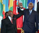 Abdoulaye Wade et Abdou Diouf