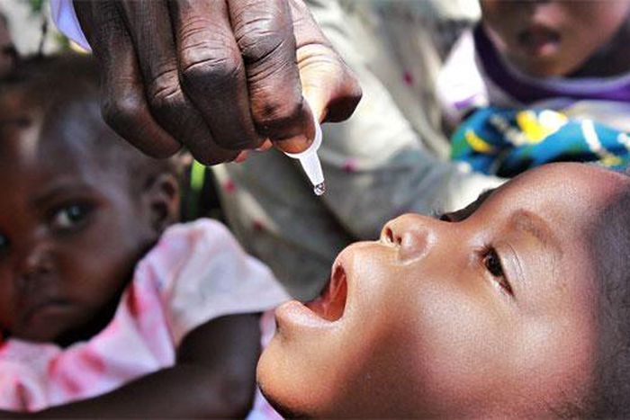 Campagne de vaccination contre la poliomyélite (illustration)