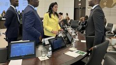 Macky sall et le nouveau ministre de l'Ecoonmie