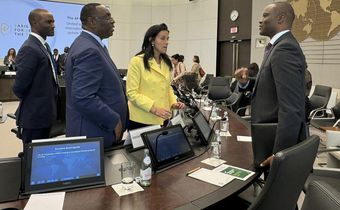Macky sall et le nouveau ministre de l'Ecoonmie