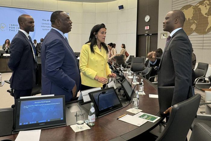 Macky sall et le nouveau ministre de l'Ecoonmie