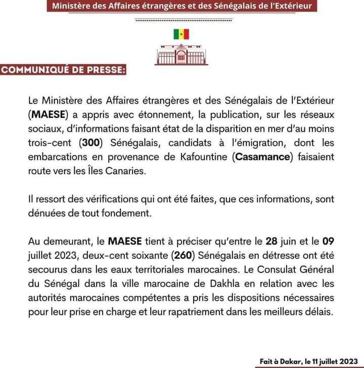 Communiqué MAESE