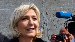 French far-right leader Marine Le Pen shared the gruesome images in December 2015, a few weeks after IS jihadists killed 130 people in Paris