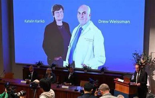 Katalin Kariko et Drew Weissman