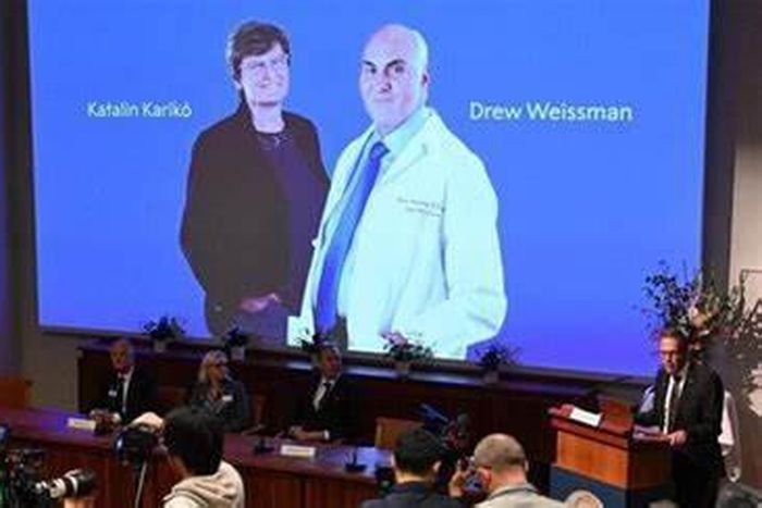 Katalin Kariko et Drew Weissman