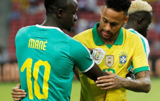 Sadio Mané et Neymar en 2019