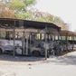 L'épave d'un bus incendié par des manifestants à l'universités Cheikh Anta Diop de Dakar lors des émeutes du mois de Juin 2023.