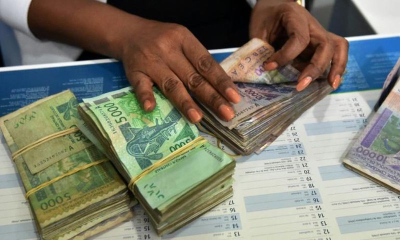 The CFA franc was initially pegged to the French franc and has been linked to the euro for about two decades
