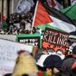 Maroc  manifestation en soutien aux palestiniens de la bande de Gaza