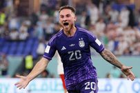 Alexis Mac Allister avait ouvert le score pour l'Argentine contre la Pologne en deuxième mi-temps lors de la Coupe du monde Qatar 2022..