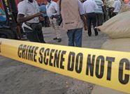 File image of a crime scene cordoned off by police