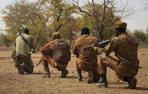 Des soldats burkinabè lors d’un exercice en février 2019 (image d’illustration) © DR - Forces armées burkinabè