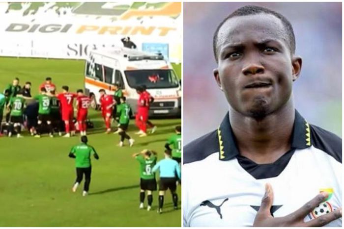 Video shows Raphael Dwamena’s final moments when he collapsed on the pitch