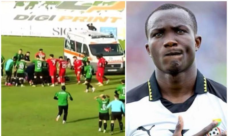 Video shows Raphael Dwamena’s final moments when he collapsed on the pitch