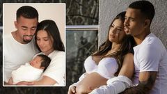 Gabriel Jesus et sa petite amie Raiane Lima / The-Sun