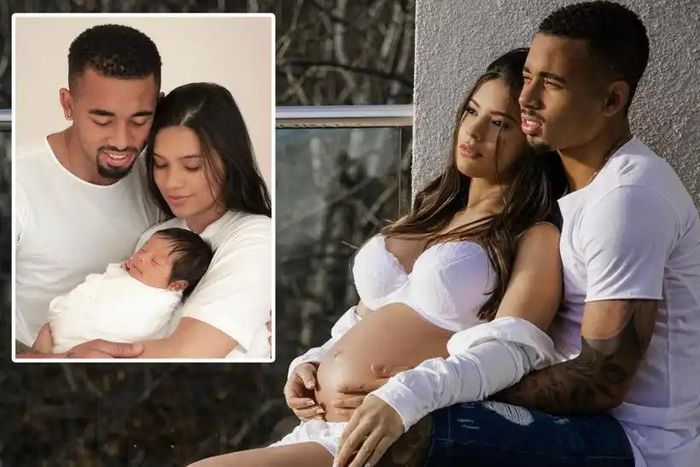 Gabriel Jesus et sa petite amie Raiane Lima / The-Sun