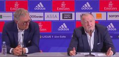Conférence de presse du président Aulas et Laurent Blanc